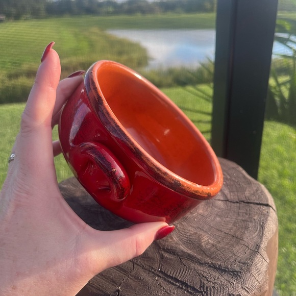 Terre D’Umbria De Silva Terra Cotta Oven to Table Baking Red Soup Bowl Italy - Picture 5 of 11